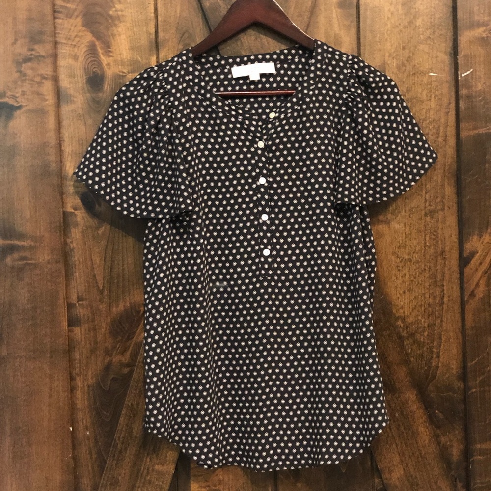 Ann Taylor Loft Flower Blouse